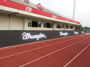 LED stadium matrix display row